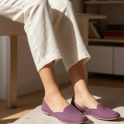 Plum Loafers (Naqshkaar by Hemohandicrafts)